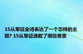 15从军征全诗表达了一个怎样的主题? 15从军征选取了哪些意象