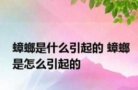 蟑螂是什么引起的 蟑螂是怎么引起的