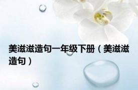 美滋滋造句一年级下册（美滋滋造句）