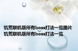 饥荒联机版所有boss打法一览图片 饥荒联机版所有boss打法一览