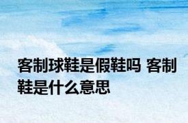 客制球鞋是假鞋吗 客制鞋是什么意思