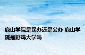 鹿山学院是民办还是公办 鹿山学院是野鸡大学吗