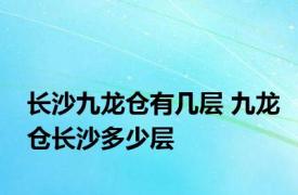 长沙九龙仓有几层 九龙仓长沙多少层