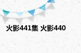 火影441集 火影440 