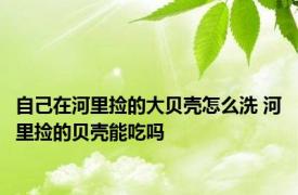 自己在河里捡的大贝壳怎么洗 河里捡的贝壳能吃吗