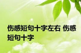 伤感短句十字左右 伤感短句十字