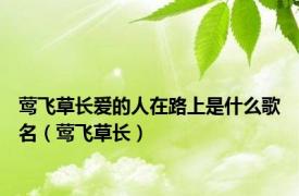 莺飞草长爱的人在路上是什么歌名（莺飞草长）