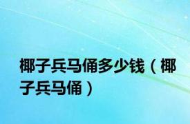 椰子兵马俑多少钱（椰子兵马俑）