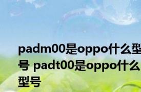 padm00是oppo什么型号 padt00是oppo什么型号