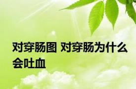 对穿肠图 对穿肠为什么会吐血