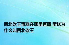 西北砍王蛋糕在哪里直播 蛋糕为什么叫西北砍王