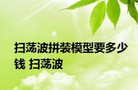 扫荡波拼装模型要多少钱 扫荡波 