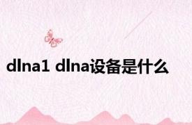 dlna1 dlna设备是什么