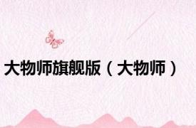 大物师旗舰版（大物师）