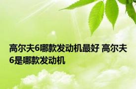 高尔夫6哪款发动机最好 高尔夫6是哪款发动机