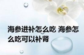 海参进补怎么吃 海参怎么吃可以补肾