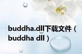 buddha.dll下载文件（buddha dll）