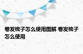 卷发梳子怎么使用图解 卷发梳子怎么使用