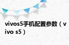 vivos5手机配置参数（vivo s5）