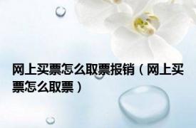 网上买票怎么取票报销（网上买票怎么取票）