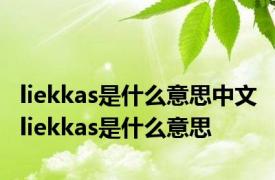 liekkas是什么意思中文 liekkas是什么意思