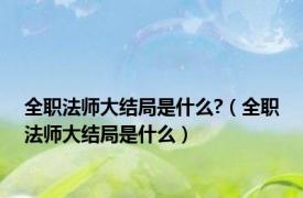 全职法师大结局是什么?（全职法师大结局是什么）