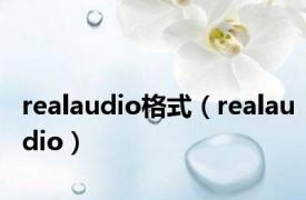 realaudio格式（realaudio）