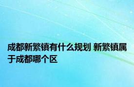 成都新繁镇有什么规划 新繁镇属于成都哪个区