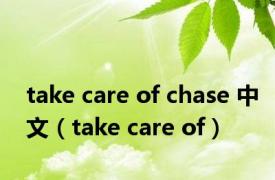 take care of chase 中文（take care of）