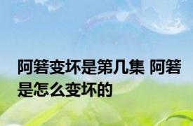 阿箬变坏是第几集 阿箬是怎么变坏的