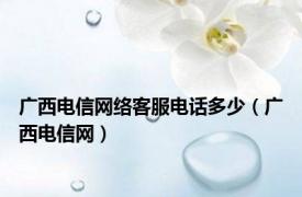 广西电信网络客服电话多少（广西电信网）