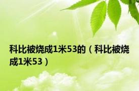 科比被烧成1米53的（科比被烧成1米53）