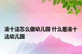 凑十法怎么做幼儿园 什么是凑十法幼儿园