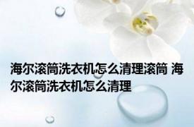 海尔滚筒洗衣机怎么清理滚筒 海尔滚筒洗衣机怎么清理