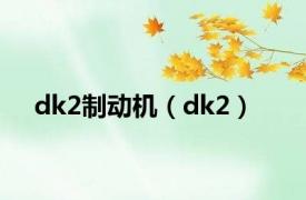 dk2制动机（dk2）