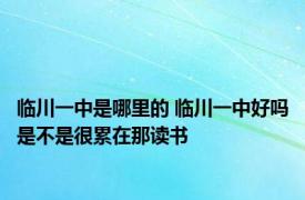 临川一中是哪里的 临川一中好吗是不是很累在那读书