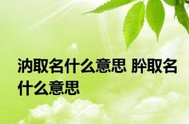 汭取名什么意思 肸取名什么意思