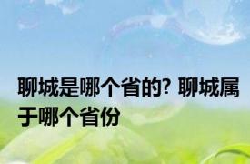 聊城是哪个省的? 聊城属于哪个省份