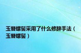 玉簪螺髻采用了什么修辞手法（玉簪螺髻）