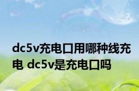 dc5v充电口用哪种线充电 dc5v是充电口吗