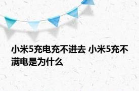 小米5充电充不进去 小米5充不满电是为什么