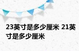 23英寸是多少厘米 21英寸是多少厘米