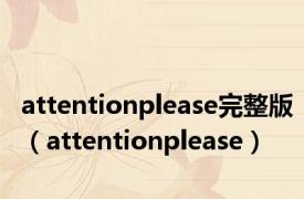 attentionplease完整版（attentionplease）