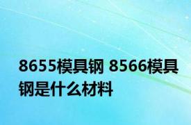 8655模具钢 8566模具钢是什么材料