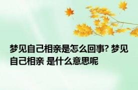 梦见自己相亲是怎么回事? 梦见自己相亲 是什么意思呢