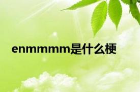 enmmmm是什么梗