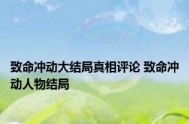 致命冲动大结局真相评论 致命冲动人物结局