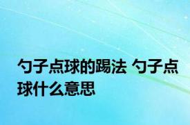 勺子点球的踢法 勺子点球什么意思