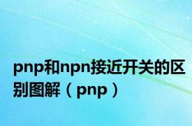 pnp和npn接近开关的区别图解（pnp）