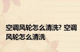 空调风轮怎么清洗? 空调风轮怎么清洗